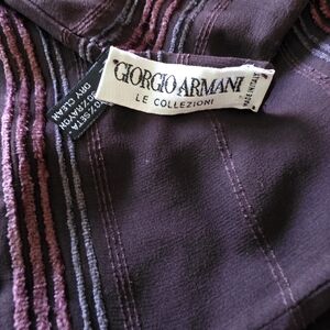 SOLD!!!! Giorgio Armani Le Collezioni Vintage Plum Scarf